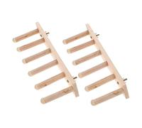 LOLIPPYY 2pcs Wooden Cat Climbing Shelf Wall Mounted Cat Wall Steps Multi-level Stairway Indoor Perches for Small to Medium