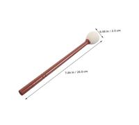 LOLIPPYY 2pcs Wooden Fish Striking Sticks for Meditation and Chanting Cotton and Wood Percussion Instruments Compatible with Fish Drums for Buddhist Rituals and Home Decor