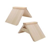 LOLIPPYY 2Pcs Wooden Pigeon Rest Stand Elevated Perch for Doves and Pet Birds Natural Solid Wood Platform Suitable for Bird Training and Cage Accessories