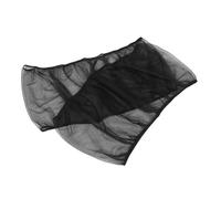 LOLIPPYY 2pcs XXL Black Universal Bird Cage Cover Mesh Net Breathable Dust Guard for Parrot and Macaw Cages, Stretchy Birdcage Seed Catcher Protective Cover for Indoor Bird Enclosures