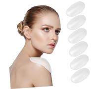 LOLIPPYY 3 Pairs Silicone Shoulder Pads Transparent Self-Adhesive Anti-Slip Push-up Enhancers for Women S Clothing Soft Invisible Cushions to Raise and Widen Shoulders Suitable for Suits