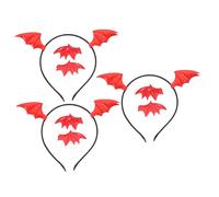 LOLIPPYY 3 Set Flying Bat Headbands with Clips Lightweight Halloween Costume Accessories for Adults and Spooky Animal Cosplay Party Favors Comfortable for All Night Wear