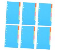 LOLIPPYY 30 Pcs A6 6-hole Paper Index Dividers Loose Leaf Refills Colorful Section Tabs for Organizing Notebooks and Binders, Suitable for Office and School Use