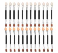 LOLIPPYY 30pcs Double-ended Eye Makeup Brush Set with Aluminum Tubes Angled Eyeshadow and Eyebrow Applicators for Precise Powder and Application Travel-friendly Compact Design