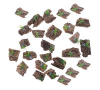 LOLIPPYY 30Pcs Natural Cork Bark Reptile Hide Pieces for Terrarium Decoration, 2.16X2.04In Bark Background Suitable for Lizard, Gecko, Bearded Dragon, and Chameleon Habitat