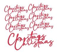 LOLIPPYY 30pcs Red Christmas Cake Side Decorations Paper Toppers for Holiday Cupcakes Festive Merry Xmas Party Baking Supplies Reusable Cake Decor