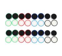 LOLIPPYY 32PCS Glow in the Dark Silicone Replacement Thumbstick Caps for Popular Gaming Console Controller, Anti-Slip Joystick Grip Covers with Multi-Color Design for Gaming Controllers and