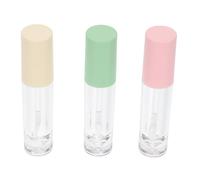 LOLIPPYY 3pcs 3.5ml Small Empty Lip Gloss Bottles DIY Lipstick Tubes Refillable Cosmetic Containers for Travel and Makeup Storage Random Color Random Color