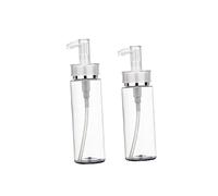 LOLIPPYY 3pcs Acrylic Pump Lotion Bottle Empty Travel Dispenser Bottle Refillable Portable Cosmetic Container for Skincare Makeup Empty for Travel Pots for Toiletries and Water Use