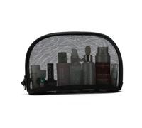 LOLIPPYY 3pcs Black Transparent Mesh Cosmetic Bag Set Lightweight Makeup Organizer with Durable Stitching for Travel Home Use Tear and Scratch Resistant Assorted for All Your Beauty
