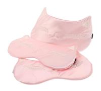 LOLIPPYY 3pcs Blackout Satin Sleep Mask for Adults and Teens Soft Cooling Eye Shade with Adjustable Elastic Strap Breathable Reusable Washable Cover for Travel Meditation Nap and Sleeping