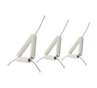 LOLIPPYY 3pcs Clay Triangle Crucible Holders High Temperature Resistant Laboratory Crucible Rack Stable Base for Chemistry Heating Experiments Middle and High School Lab Supplies