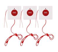 LOLIPPYY 3pcs Emergency Pull Cord Alert Button for Seniors Patients - Wall-mounted Care Alarm System for Nursing Home and Hospital - Elderly Help Call and Panic Alert Switch