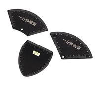LOLIPPYY 3pcs Eyebrow Caliper Measuring Ruler with Shape Brow Stencils for Precise Symmetrical Shaping Portable Lightweight Brow Shaper Kit for Beginners and Makeup Artists