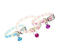 LOLIPPYY 3Pcs Fluorescent Pet Neck Straps Night Safety Collars for Dogs and Cats Lost Warning Decorative Kitten Dog Neckwear Random Color