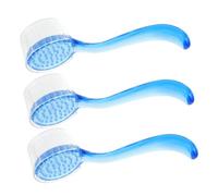 LOLIPPYY 3pcs Goat Horn Facial Applicator Brush with Soft Bristles for Gentle Deep Pore Cleansing Blackhead Removal and Makeup Removal Suitable for Womens Skincare Routine