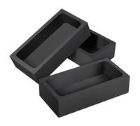 LOLIPPYY 3pcs Graphite Crucible Mold for Metal Melting High Temperature Resistant Graphite Ingot Mold for Petroleum Industry Storage and Transport Compatible with Various Oil Tanks Jewelry