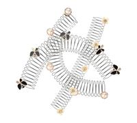 LOLIPPYY 3pcs Hair Finishing Fixer for Women Hair Accessories Strong Hold Smooth Texture for Bathing Makeup Spa with White Camellia Black and Pearl Flower Designs
