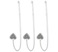 LOLIPPYY 3pcs Heart Shape Hollow Pendant Necklace Holders for Women, Luminous DIY Perfume Oil Diffuser Cases, Mixed Colors, Jewelry Making Accessories for Aromatherapy and Craft Projects