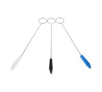 LOLIPPYY 3pcs Piano Tuner Tool Kit Plastic Mutes Set for Accurate Pitch Adjustment Piano Maintenance Accessories in Black White Blue for Keyboard String Tuning
