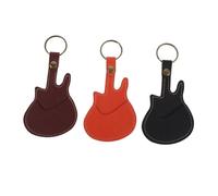 LOLIPPYY 3Pcs Portable Guitar Pick Holder Keychain Multifunctional Plectrum Organizer with PU Case for Keys and Access Cards Convenient Storage for Guitarists the Go
