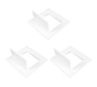 LOLIPPYY 3pcs PVC Service Access Panel for Plumbing and Drain Pipes, 9.5x9.5 Inch Flush Mount Removable Cover with Effective Seal, White Inspection Hatch Door for Bathroom and Wall Use