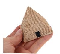 LOLIPPYY 3pcs Resin Mini Egyptian Pyramid Figurines Decorative Pyramid Model for Sand Table DIY Ancient Design Desktop Ornament with Intricate Craftsmanship and Sturdy Easy Maintenance