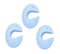 LOLIPPYY 3pcs Silicone Door Stop Guard for Safety Flexible Anti-Pinch Door Stoppers with Unique Design Reliable Holders for Boys and Blue