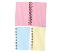 LOLIPPYY 3pcs Small Spiral Index Cards Notepads with Lined Pages for Note Taking Eye Protection Record Notebooks for School Office Study