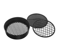 LOLIPPYY 3pcs Soil Sieve with Mesh Handheld Plastic Strainer for Gardening Compost Sand Sifting Lab Equipment for Elementary Science Experiments and Soil Analysis