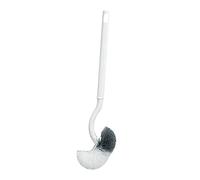 LOLIPPYY 3pcs Wall Hanging Toilet Brush with Long Handle Durable White Wc Cleaning Tool for Home Bathroom and Hotel S Curved Design for Thorough No Dead End Cleaning Space Saving Hygiene