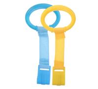 LOLIPPYY 4 pcs Cot Hanging Rings Bed Pull Rings for Walking Exercise with Smooth Rounded Edges Lightweight Nylon Plastic Portable Confidence Builder for Boy Girl
