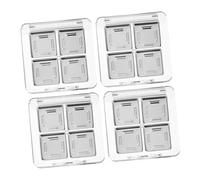 LOLIPPYY 4 Pcs Transparent DIY Eyeshadow Palette Box Clear Empty Makeup Tray for Custom Pan Mixing Organized Storage for Women Eye Shadow Collections and Easy to Use