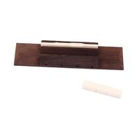 LOLIPPYY 4 String String Ukulele Guitar Bridge with Bone Saddle Durable Accessory for Fit and Easy Installation Classic Look for Your Instrument