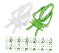 LOLIPPYY 40pcs Bird Cage Food Fork Clips for Parrots Budgies Parakeets Macaws Cockatiels Conures Multifunctional Vegetable Fruit Holder Skewers Securely Attach Treats for Healthy Feeding