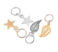 LOLIPPYY 40pcs Silver Alloy Braiding Hair Decoration Rings for Dreadlocks and Nail Art Accessories, Bend around The Hair Stylish Design for Prom and Wedding Use