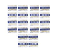 LOLIPPYY 40Pcs Tooth Contrast Cards PVC Frosted Teeth Shade Guide for for Clinic and Home Use