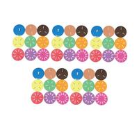 LOLIPPYY 45pcs EVA Fraction Circles Teaching Manipulatives Visual Math Fraction Learning Tools for Home School Engaging Montessori Circles for Diverse Learning Styles and Critical Thinking