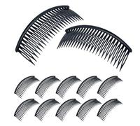 LOLIPPYY 48pcs Large Hair Comb Clips for Women Plastic Decorative Comb for Side Styling for Bangs for Thin Hair and Wedding Veil