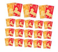 LOLIPPYY 48pcs Year Horse Vietnamese Red Envelopes Lunar Year Lucky Money Packets with Zodiac Horse Design Cultural Vietnamese Text for Asian Spring Festival Celebrations