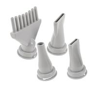 LOLIPPYY 4pcs Abs Hair Dryer Nozzle Replacement for Pet Grooming with Large Flat Small Flat Round and Comb Tips Plastic Styling Attachments for Efficient Dog Blow Drying and Versatile Hair