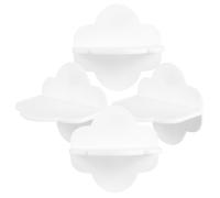 LOLIPPYY 4pcs Adhesive Furniture Wall Anchors Cloud Shape Proofing No Drilling Cabinet Shelf Tip Straps for Safety