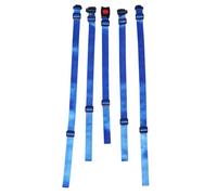 LOLIPPYY 4pcs Adjustable High Chair Replacement Straps for Quick Release Safety Harness with Scratch-Resistant Fit for Strollers and Chairs Blue