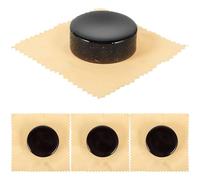 LOLIPPYY 4pcs Black Low Powder Rosin for Violin and Cello Bows, Natural String Instrument Maintenance Tool for Stringed Instruments