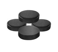 LOLIPPYY 4pcs Black Magnet Cymbal Mute for Cowbell and Instrument Multiple Sizes for Different Cowbell Types, Effective Noise Reduction and Convenient Magnetic Part