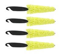 LOLIPPYY 4pcs Car Detailing Wheel Rim Brushes with Ergonomic Handle for Tire and Hub Cleaning Versatile Car Brush for Reach Areas Trucks Rvs and Home Surfaces