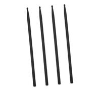 LOLIPPYY 4pcs Carbon Fiber Drum Sticks Set Professional Percussion Sticks for Jazz and Snare Drums, Black Non-slip Reusable Drumsticks Suitable for Drummers and Practice Sessions