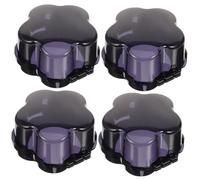 LOLIPPYY 4pcs Childproof Gas Stove Knob Covers Plastic Door Knob Covers for Safety