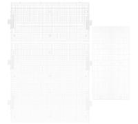 LOLIPPYY 4pcs Cuttable Aquarium Divider Grid with Suction Cups, Plastic Fish Tank Bottom Grid Tray for Aquarium Isolation and Betta Fish Breeding in Tropical Tanks