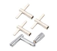 LOLIPPYY 4pcs Drum Tuning Keys Fast Loading Unloading Wrenches Metal Continuous Motion Design Essential Accessories for Drummers